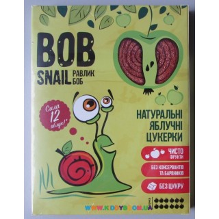 Натуральные яблочные конфеты Bob Snail Равлик Боб 120 г 1740406